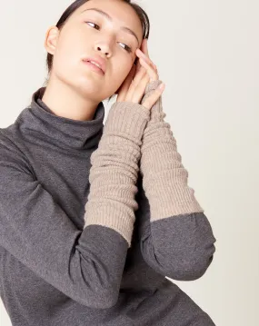 Alpaca Arm and Leg Warmers in Beige