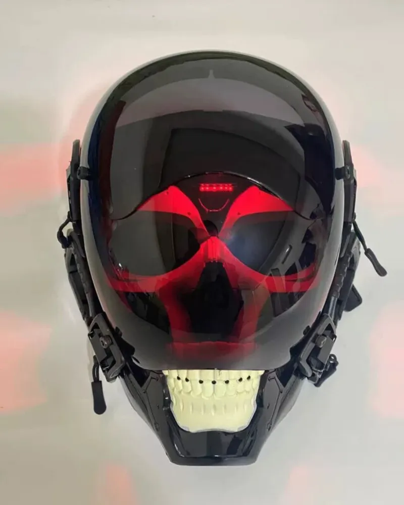 APP-Controlled LED Skull Cyberpunk Helmet Mask