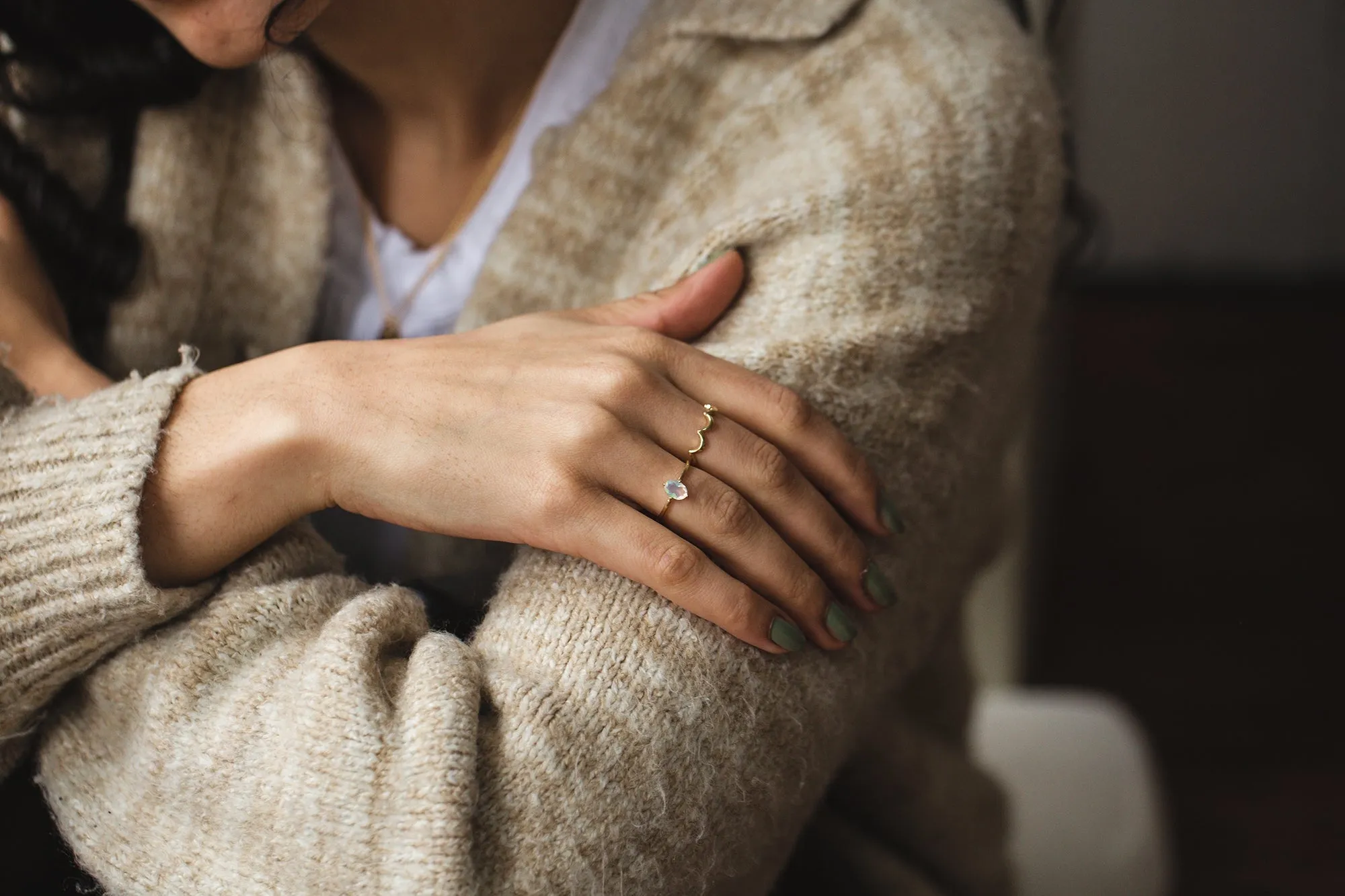 Ava Opal Ring | Little Gold