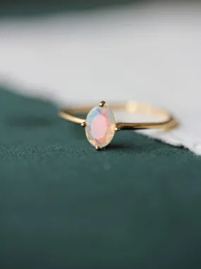Ava Opal Ring | Little Gold