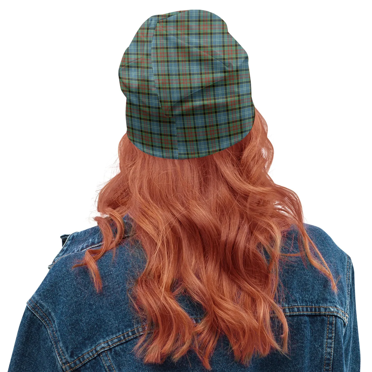 Brisbane Tartan Beanies Hat with Family Crest
