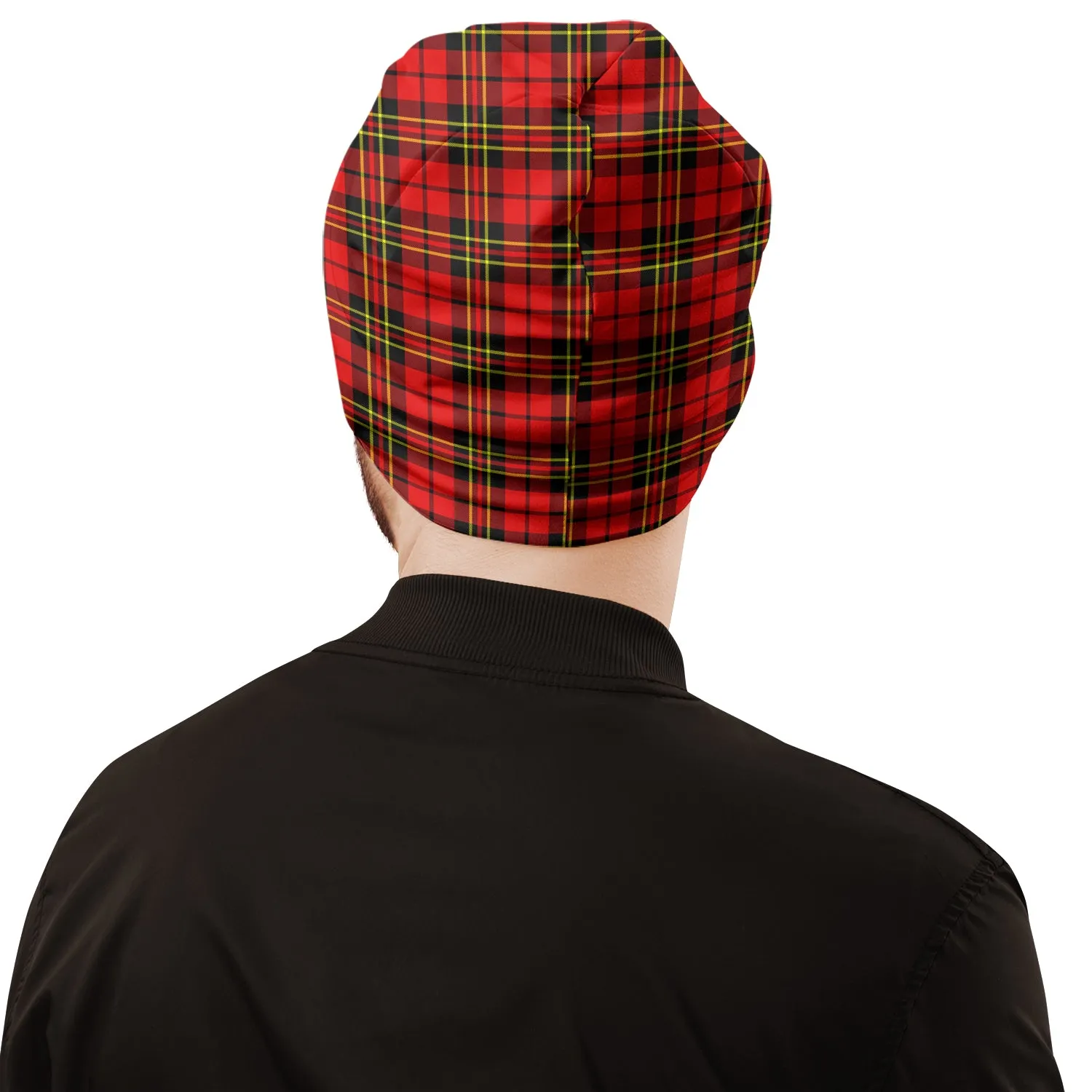 Brodie Modern Tartan Beanies Hat with Family Crest