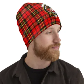 Brodie Modern Tartan Beanies Hat with Family Crest