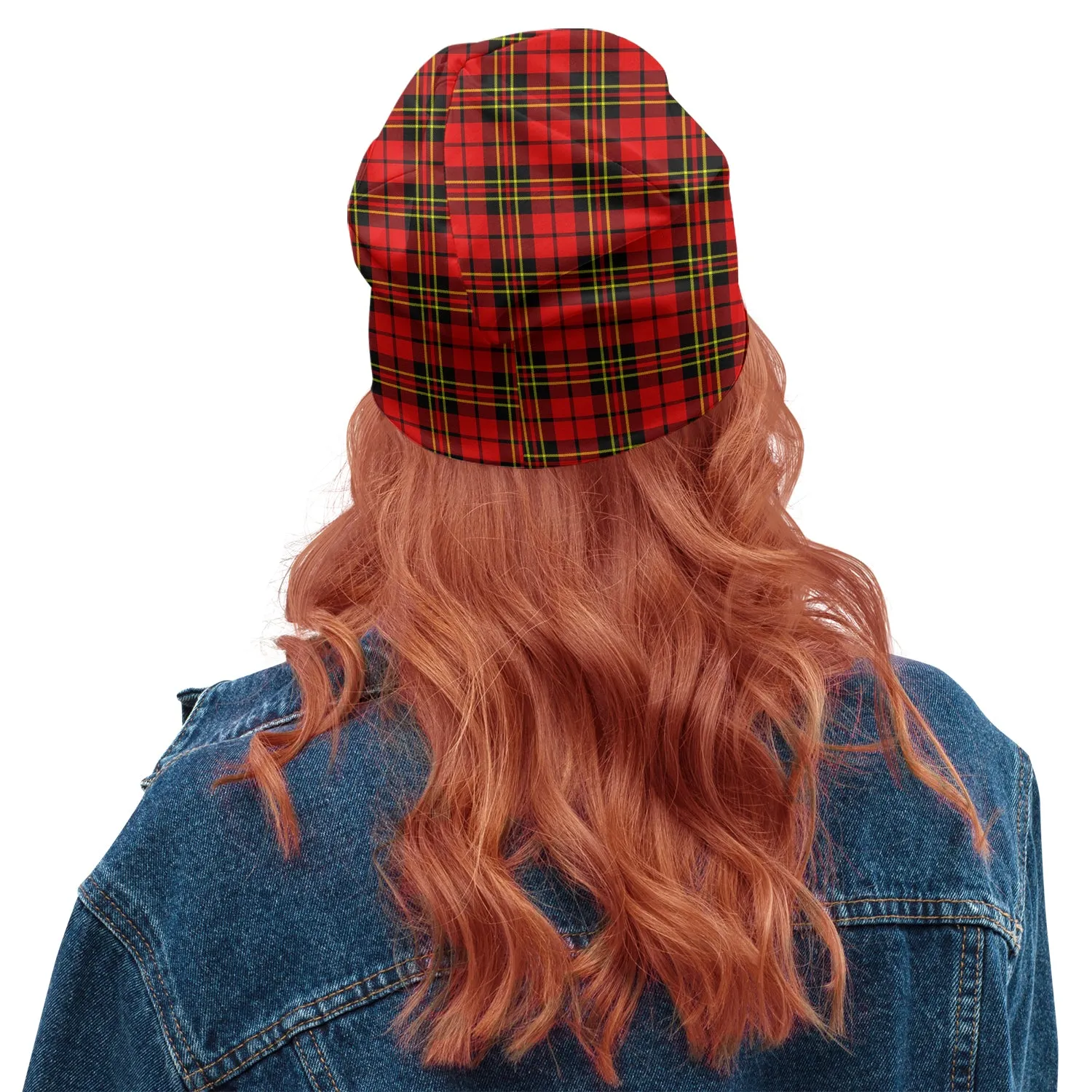 Brodie Modern Tartan Beanies Hat with Family Crest