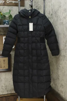 Cole Haan Women's Layered Maxi Puffer Coat Black Petite Small