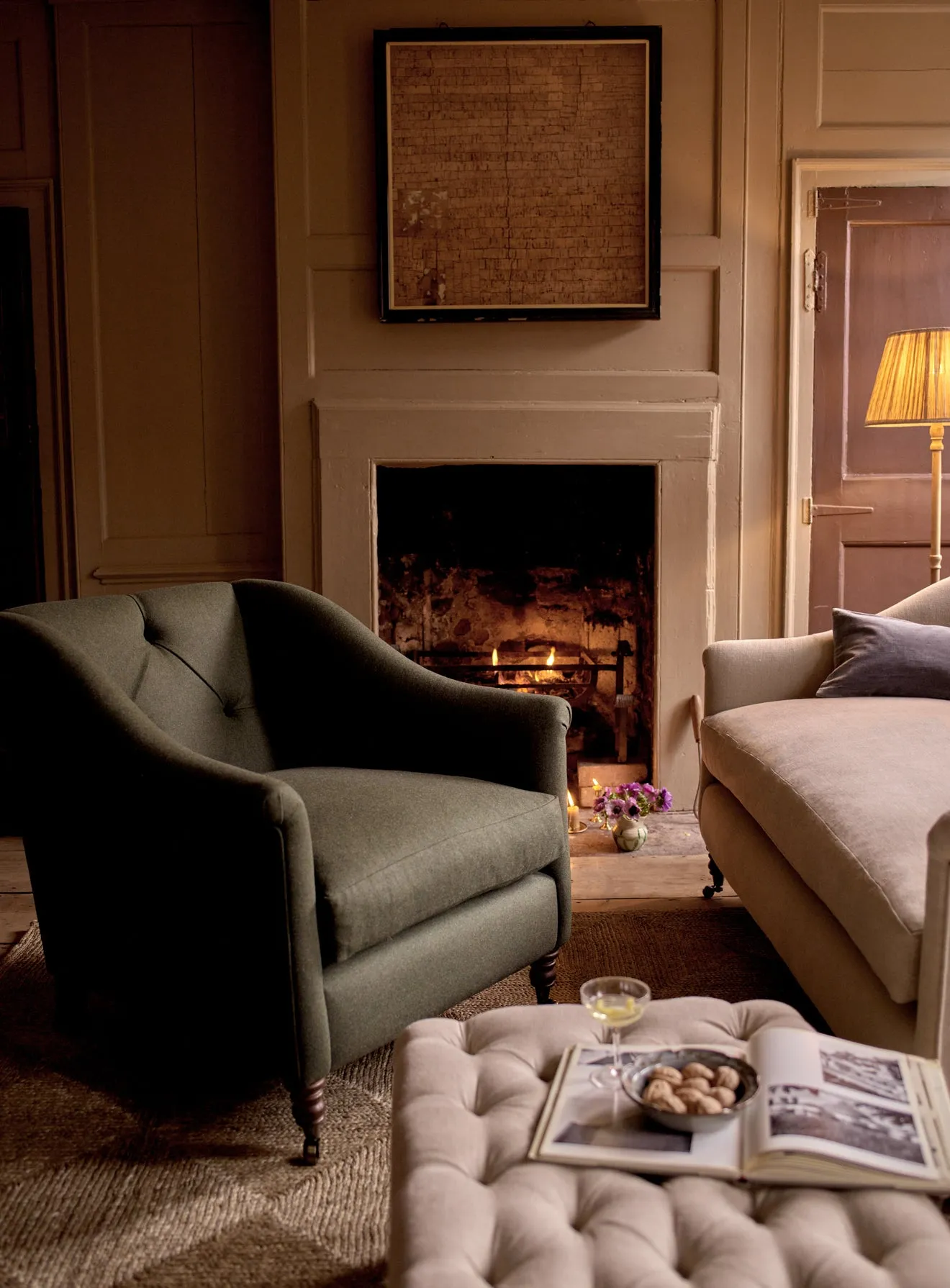 Elbert Armchair, Heritage Ochre Stripe