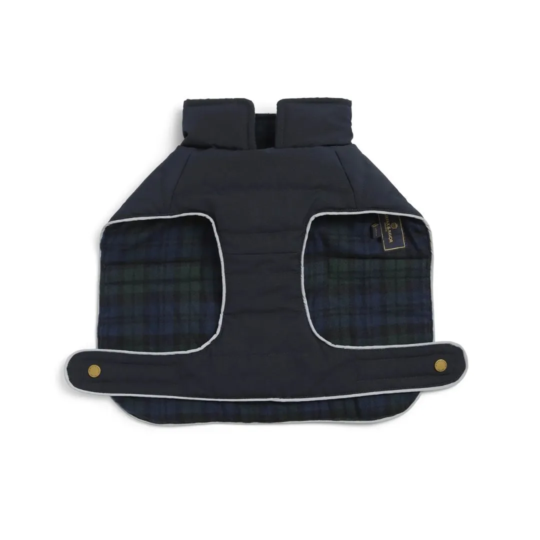 Fairfax & Favor Charlotte Padded Dog Coat in Navy