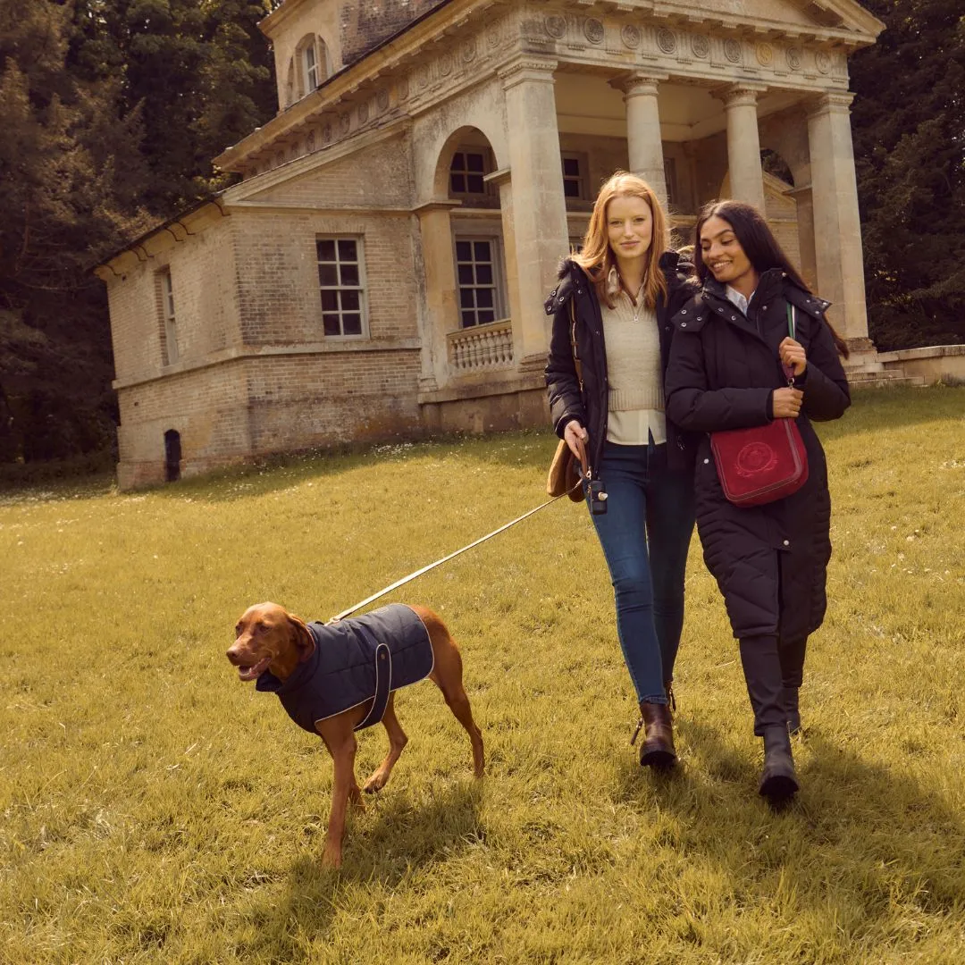 Fairfax & Favor Charlotte Padded Dog Coat in Navy