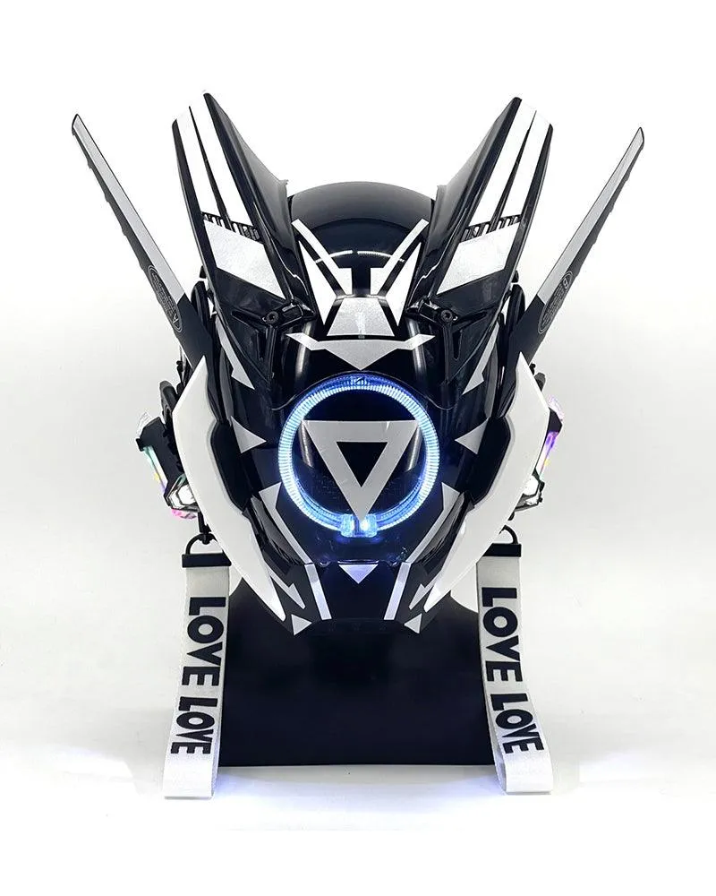 Futuristic Warrior LED Cyberpunk Helmet Mask