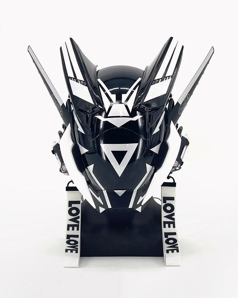 Futuristic Warrior LED Cyberpunk Helmet Mask