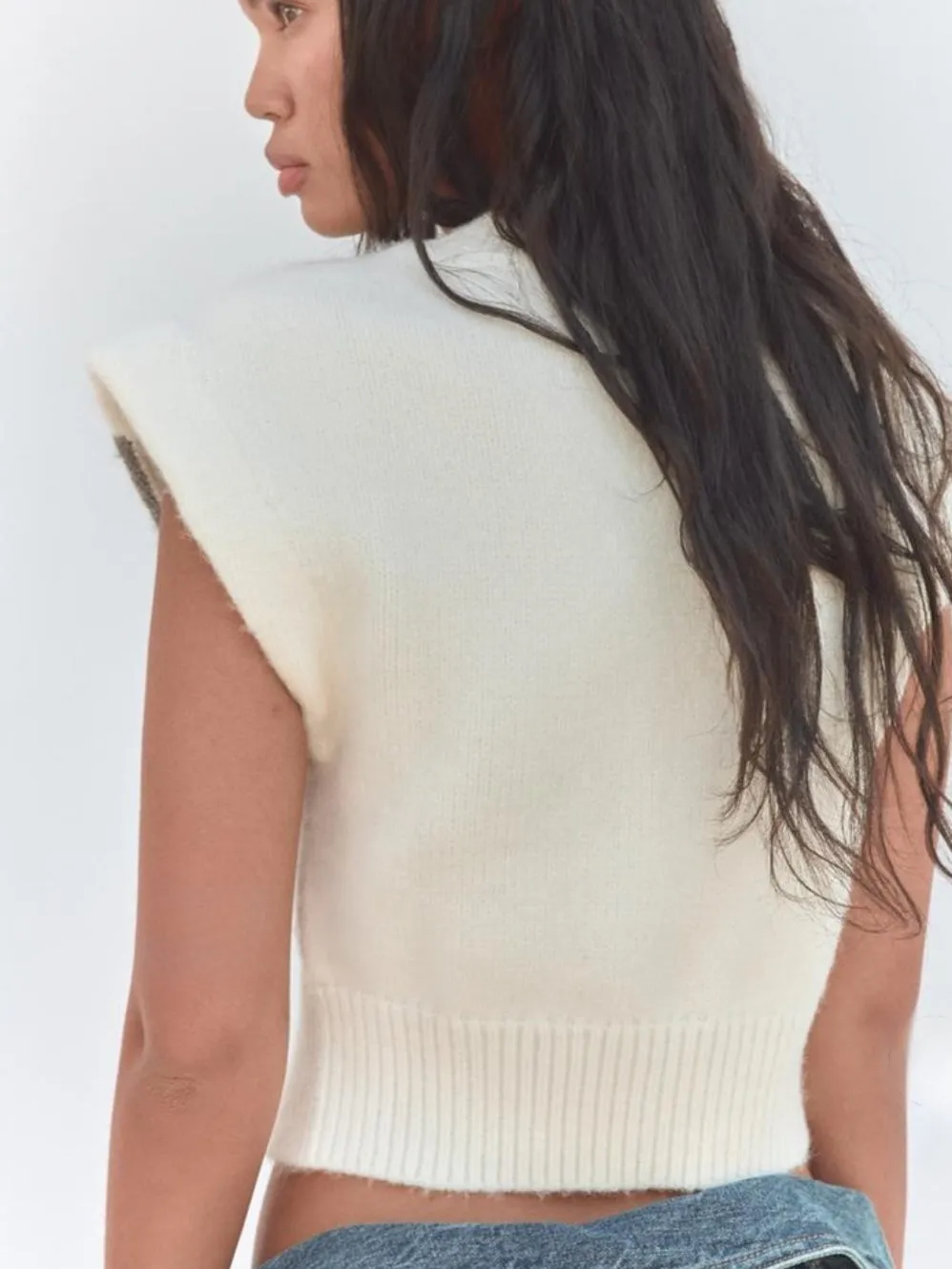 Heather Me Gray Cable Knit Sweater