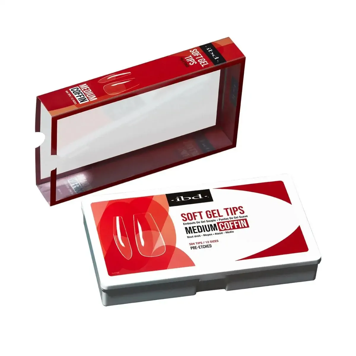 IBD - Soft Gel Tips - Medium Coffin