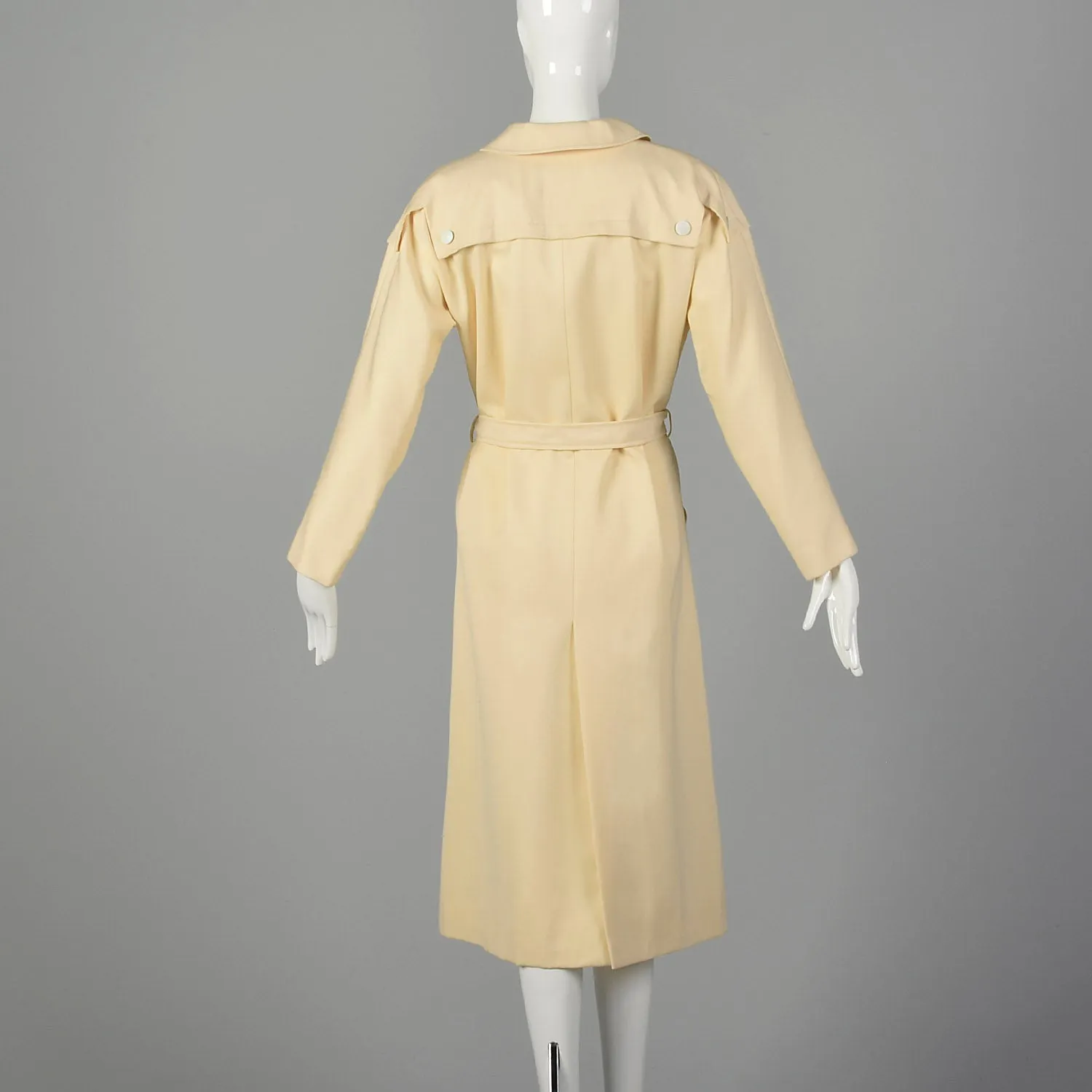 Large Pierre Cardin 1970s Tan Trench Coat