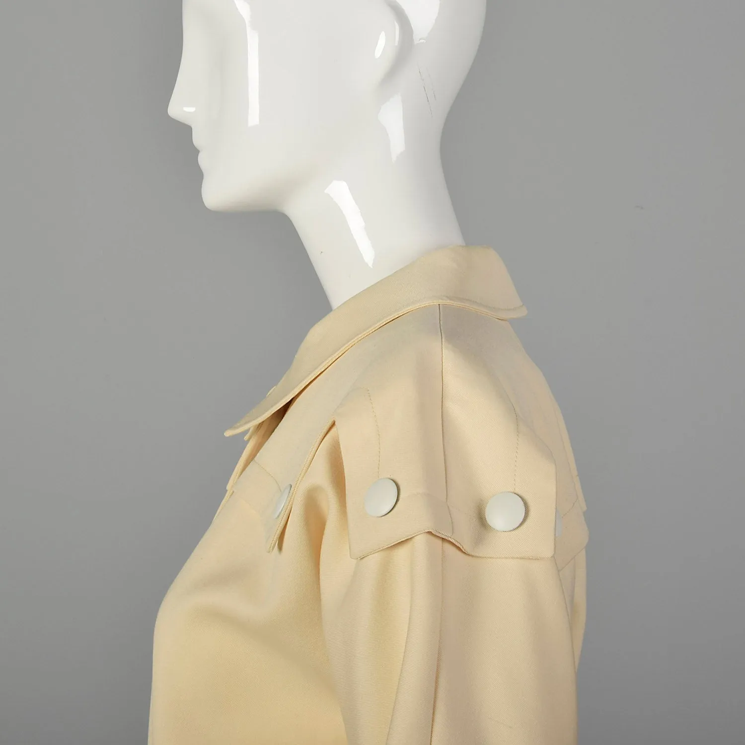Large Pierre Cardin 1970s Tan Trench Coat