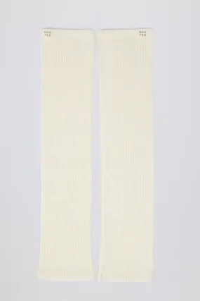Leg Warmers in Soft White