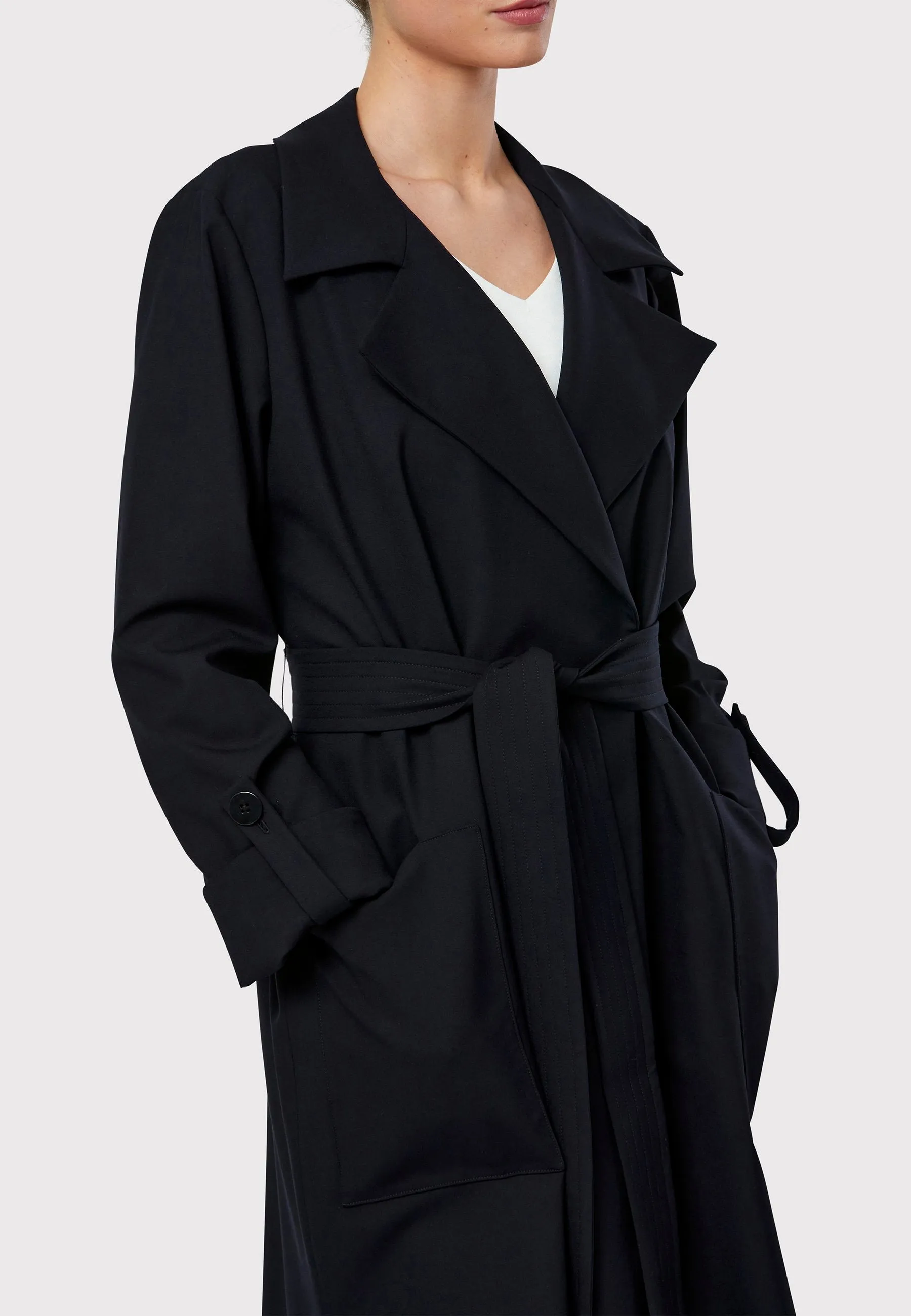 Lydiah Dark Navy Trench