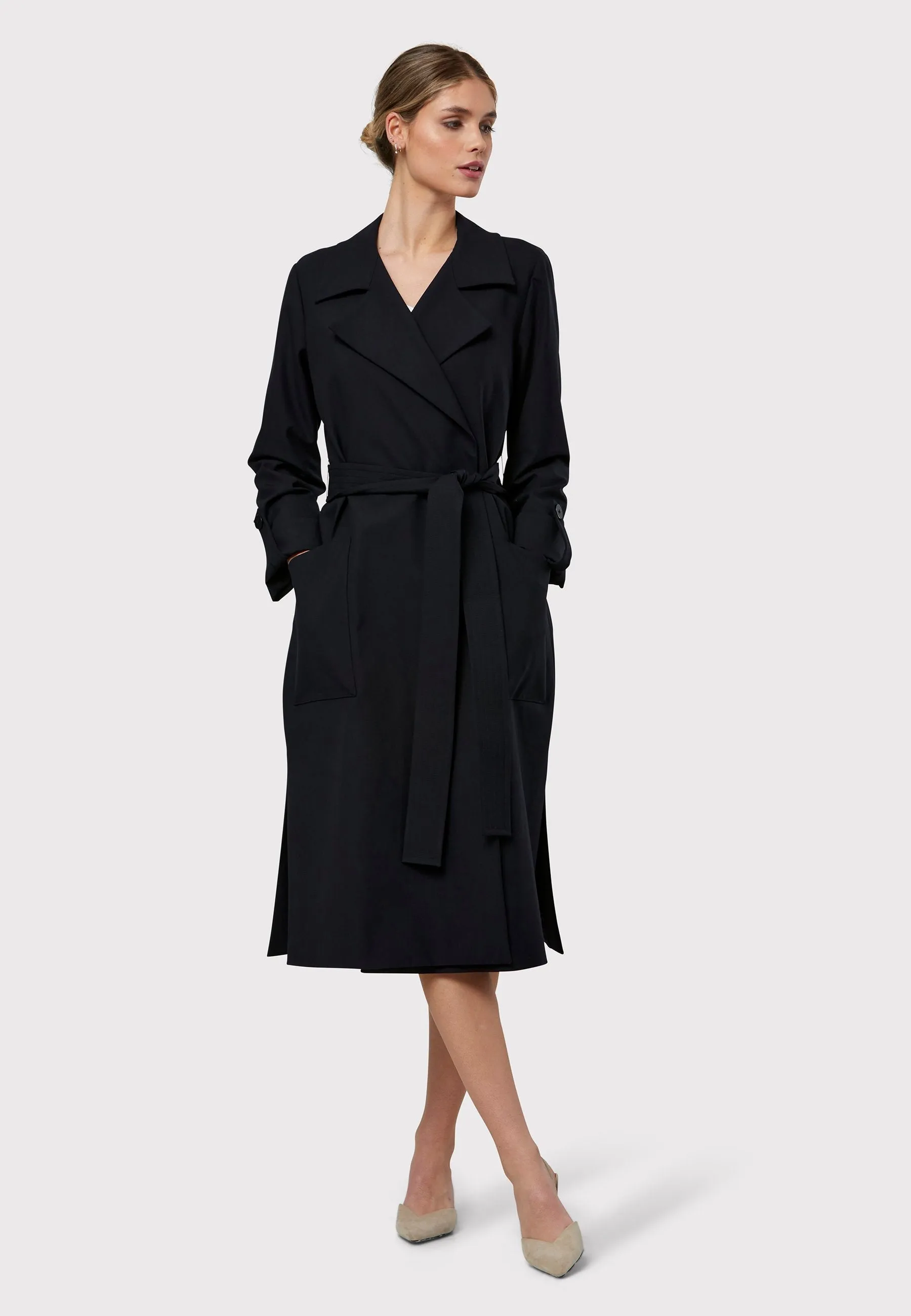 Lydiah Dark Navy Trench