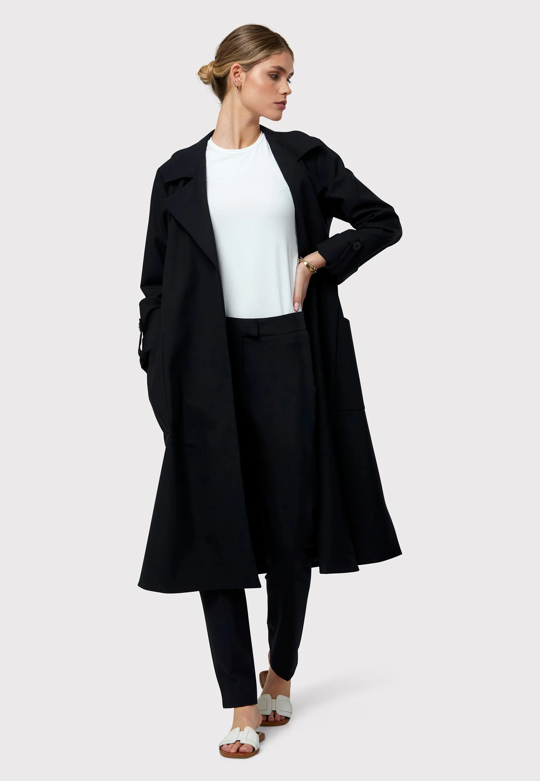 Lydiah Dark Navy Trench