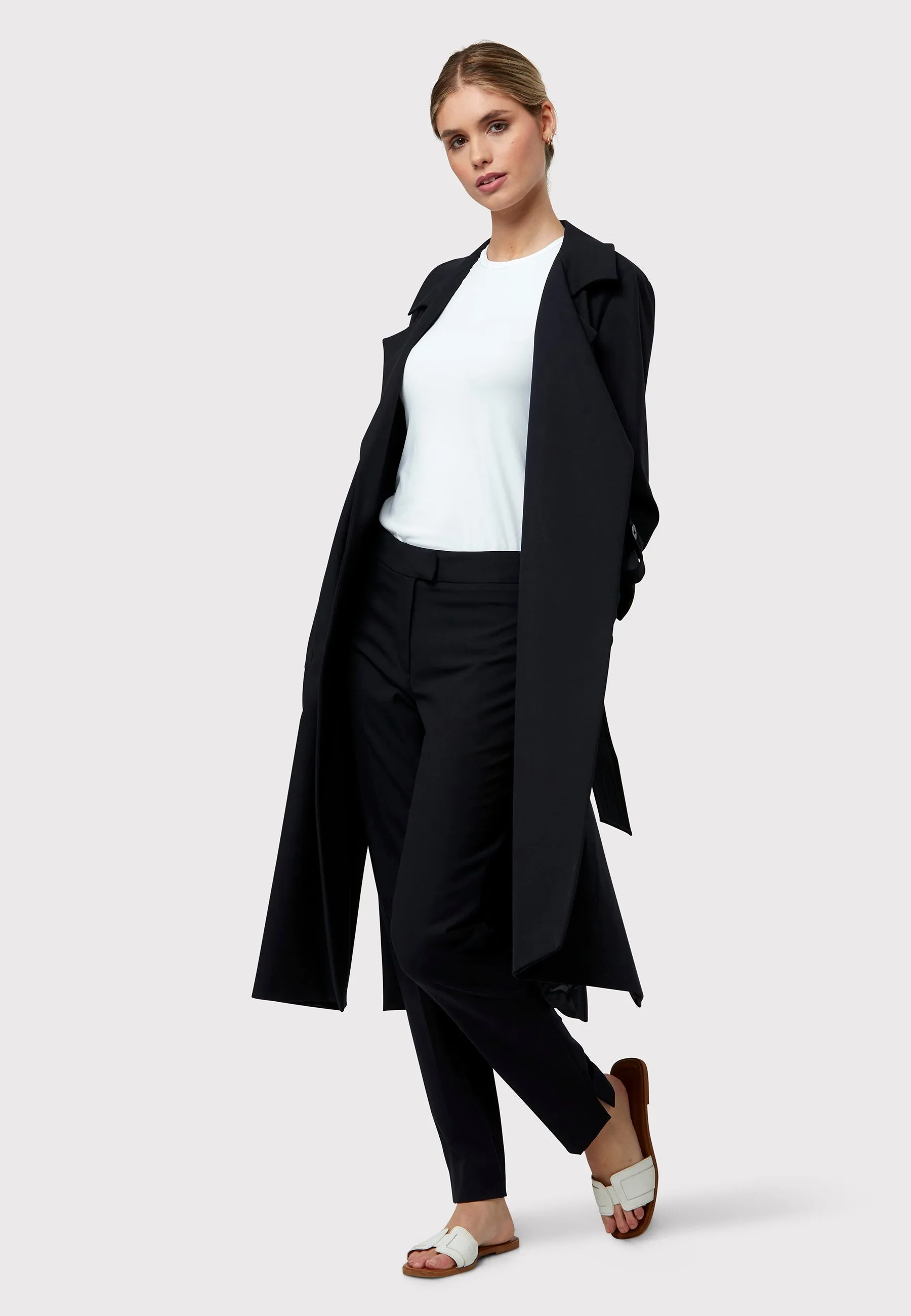 Lydiah Dark Navy Trench
