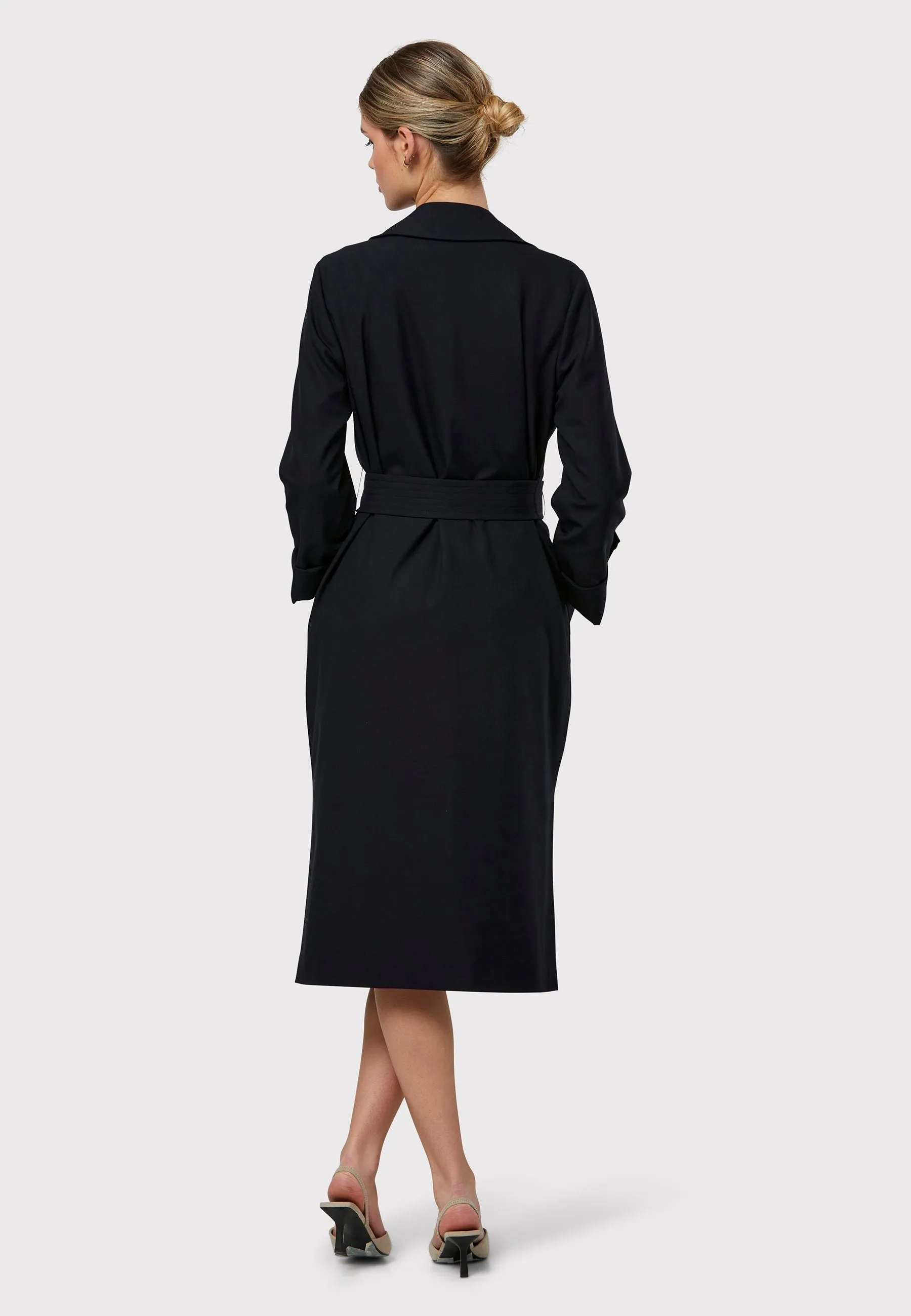 Lydiah Dark Navy Trench