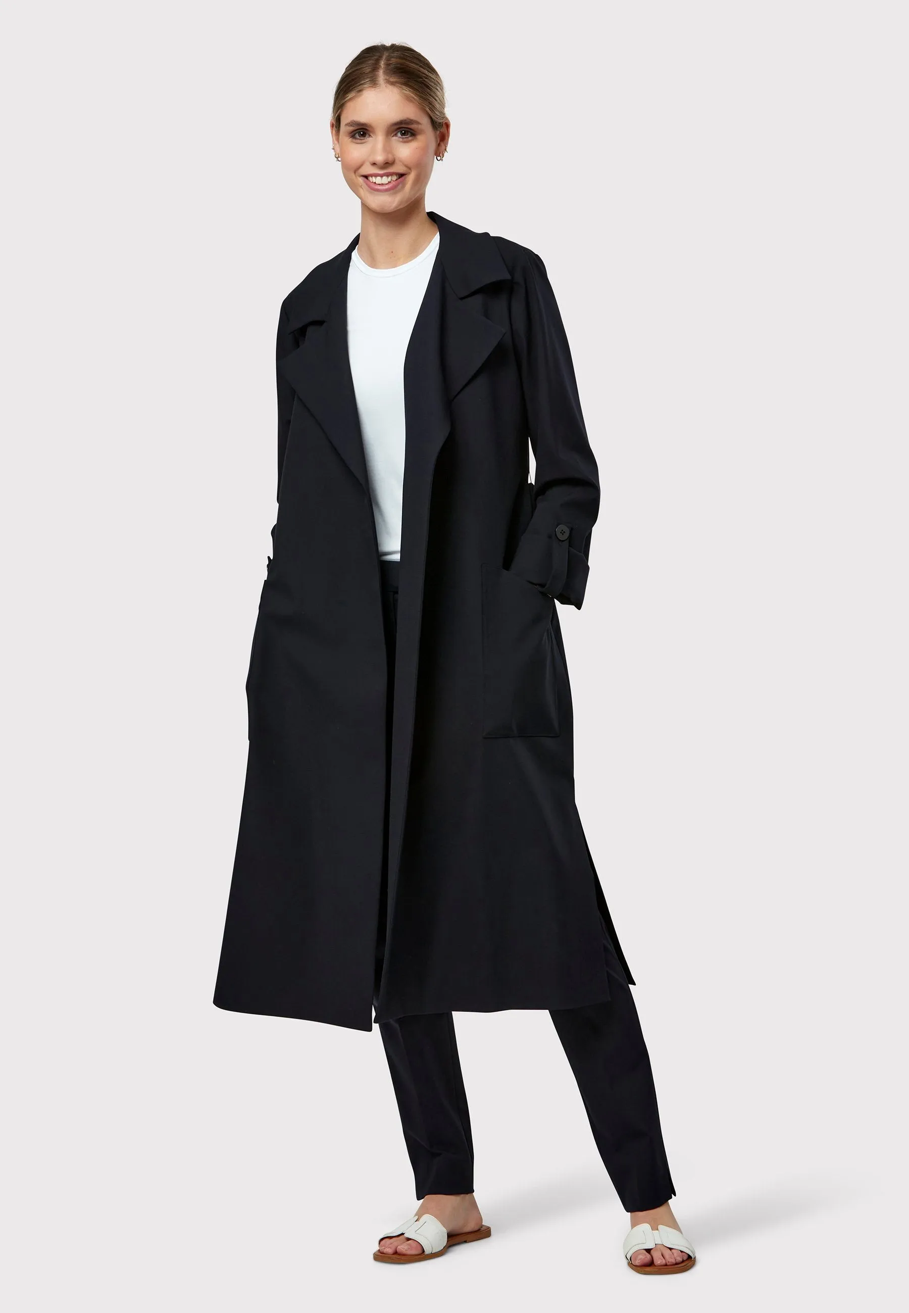 Lydiah Dark Navy Trench