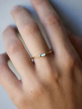 Moonstone Vesper Ring | Little Gold