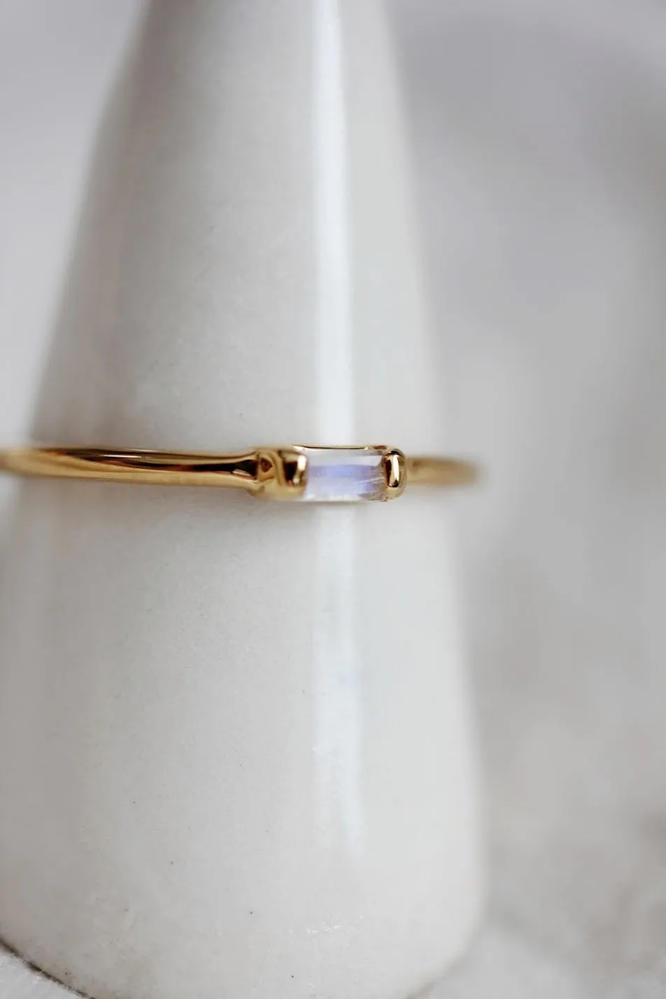 Moonstone Vesper Ring | Little Gold