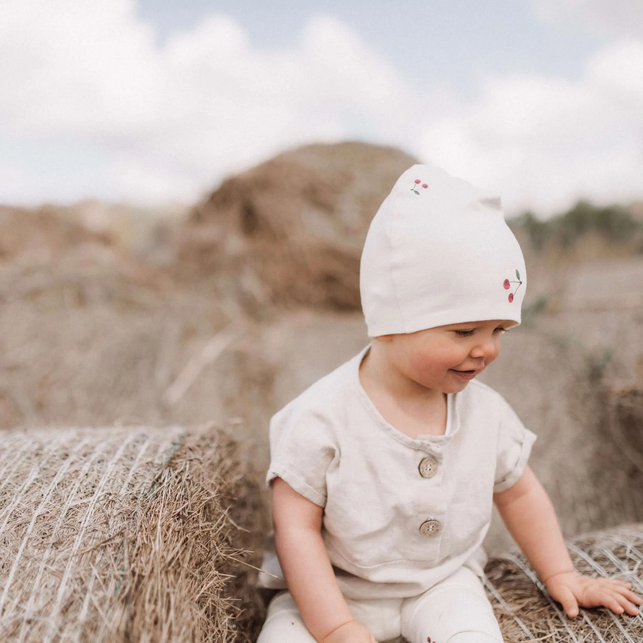 Organic Beanie - Pure Cherry - S A L E