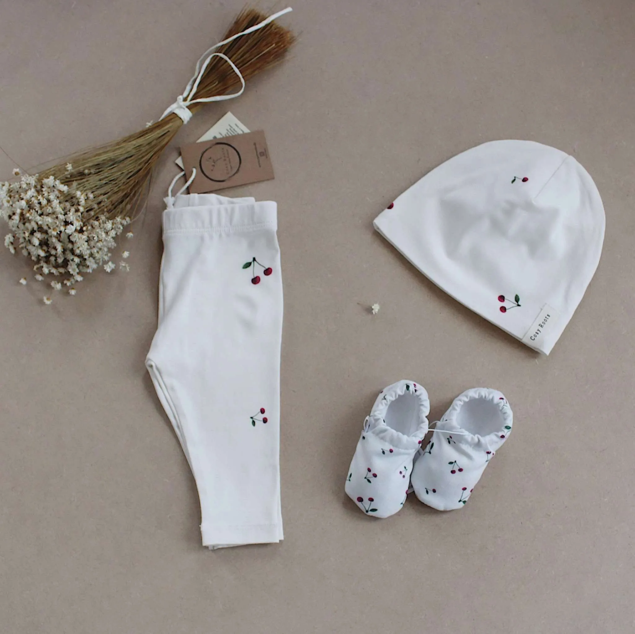 Organic Beanie - Pure Cherry - S A L E