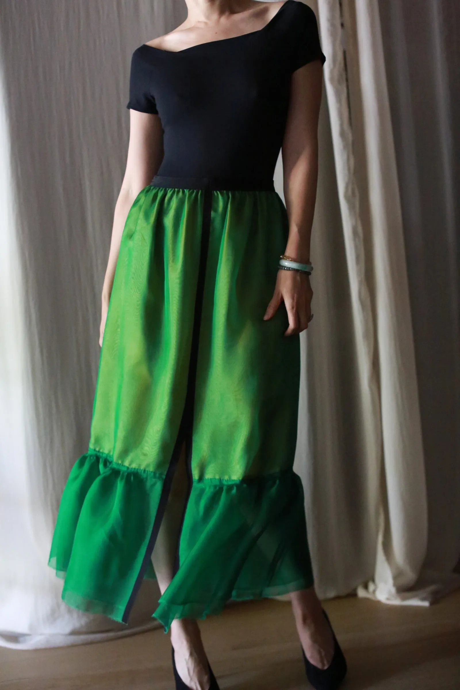 Poppy Skirt | Emerald & Gold