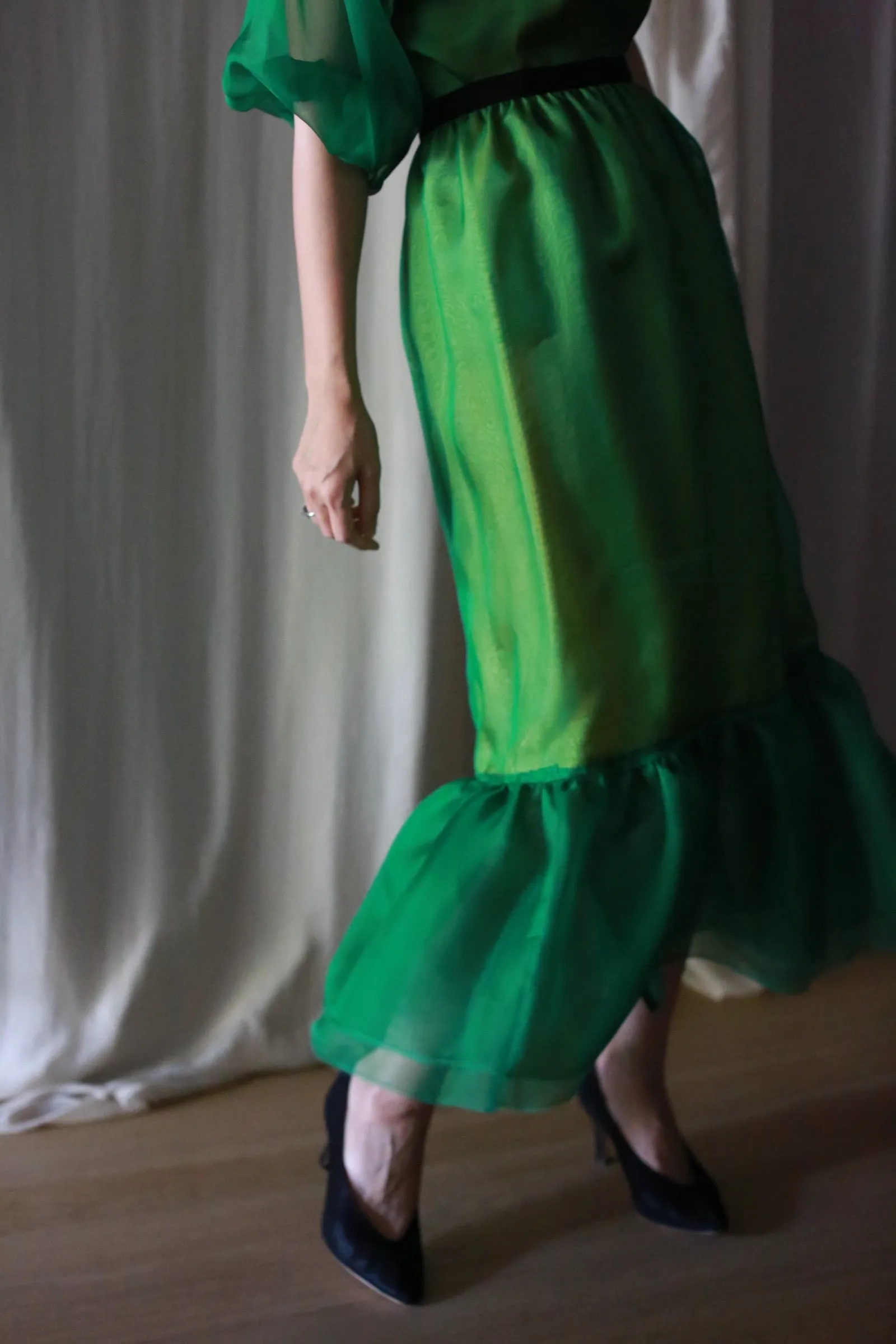 Poppy Skirt | Emerald & Gold