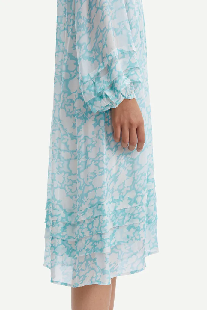 Samsoe Samsoe Elma Shirt Dress Roses Topaz
