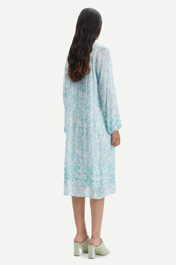 Samsoe Samsoe Elma Shirt Dress Roses Topaz