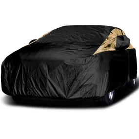 Titan Premium Multi-Layer PEVA Car Cover for Compact Sedans 176-185 Inches Long - Golden Night