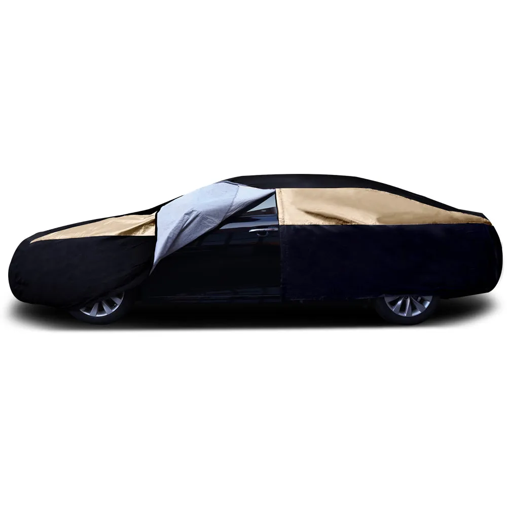 Titan Premium Multi-Layer PEVA Car Cover for Sedans 186-202 Inches Long - Golden Night