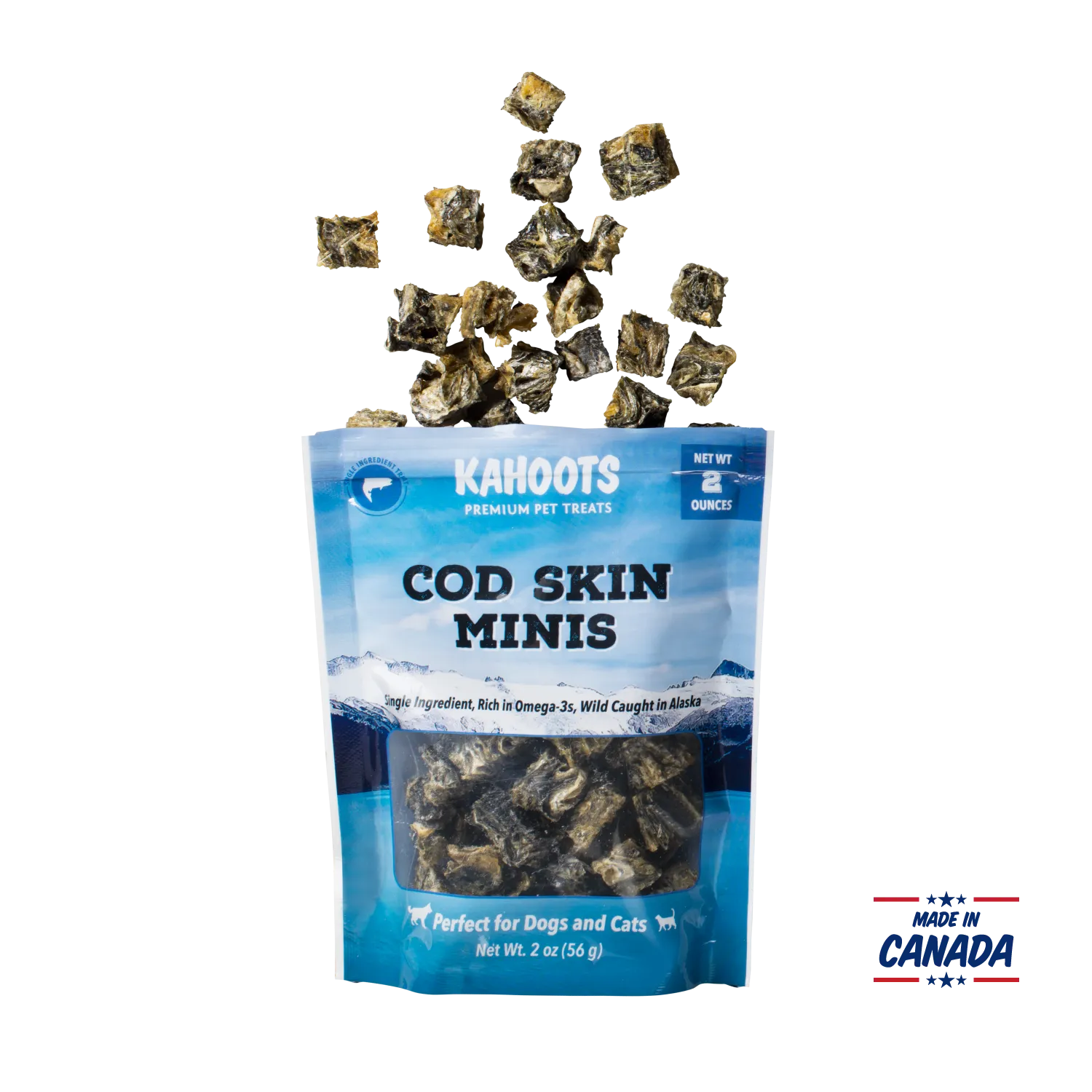 Wild Alaskan Cod Skin Minis